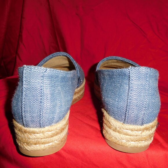 9.5M NATURALIZER PLATFORM ESPADRILLE DENIM BLUE FABRIC THEA - Picture 5 of 12